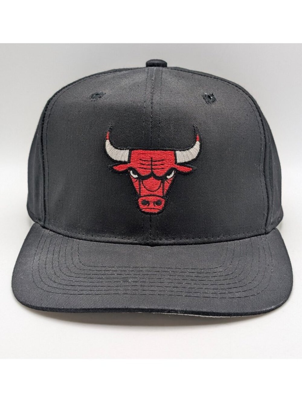 Vintage Chicago Bulls USPS Priority Mail KICK10 Black Snapback Baseball Cap Hat - Picture 2 of 5